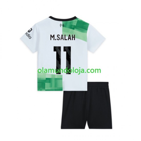 Camisola Liverpool M.Salah 11 Criança Equipamento Segundo 2023-2024 Manga Curta